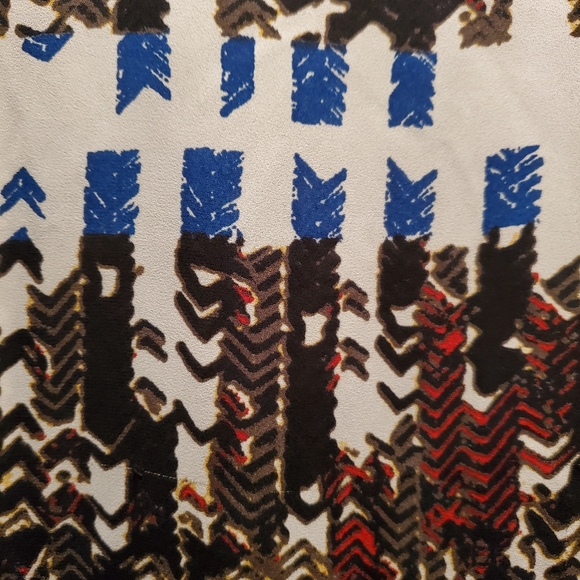 Daniel Rainn loose multicoloured printed tank top / sleeveless blouse - Picture 4 of 6